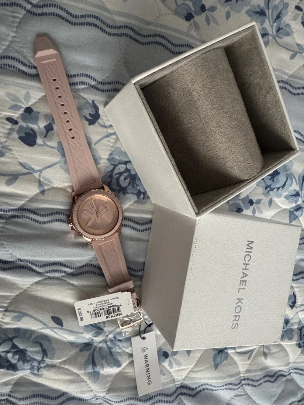 Michael Kors Pink Silicone Watch – New with Tags & Box